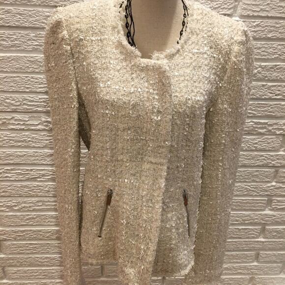 Generation Love Anna Tweed Jacket Cream - Picture 3 of 15